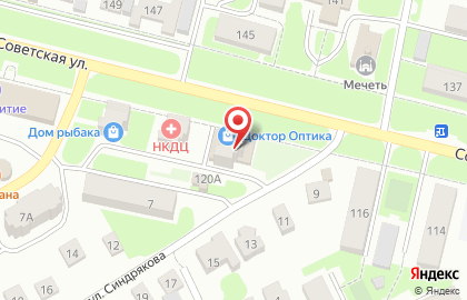 Салон оптики Доктор Оптика на Советской улице на карте