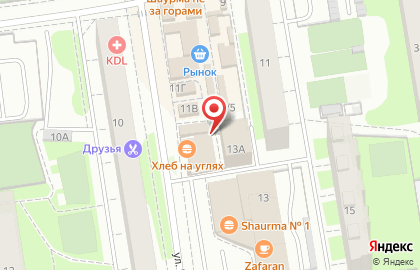 Киоск по продаже фруктов и овощей в Дзержинском районе на карте