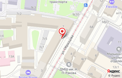 Проектно-строительная компания Рейоннант на улице Образцова на карте