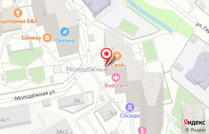Мини-маркет Изюминка на Молодёжной улице на карте