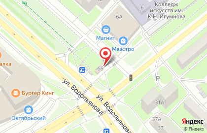 Магазин разливных напитков Дрова в Октябрьском районе на карте