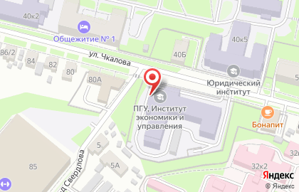 Пензенский государственный университет на улице Чкалова, 68 на карте