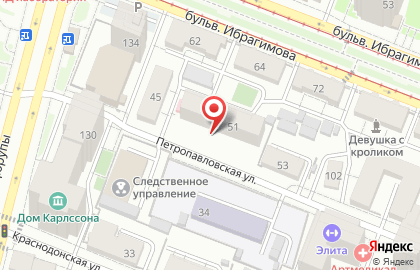 Солнечный круг на Петропавловской улице на карте