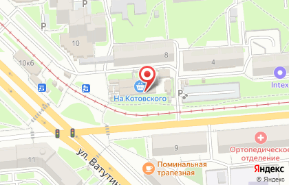 Киоск по продаже хлебобулочных изделий на улице Котовского на карте