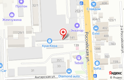 Торгово-производственная компания Алюминстрой на Российской улице на карте
