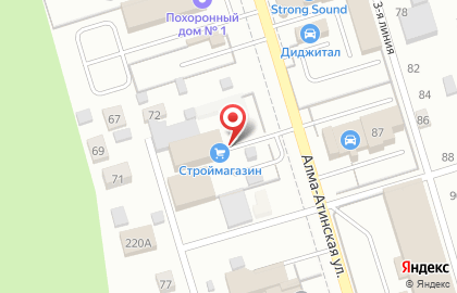 База строительных материалов и сантехники на Алма-Атинской улице на карте