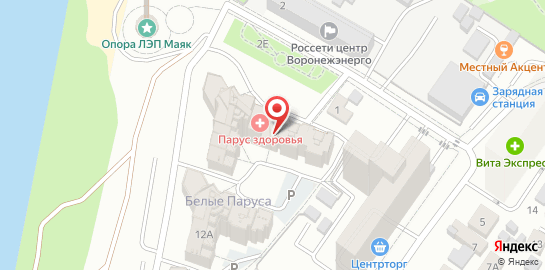 Медицинский центр Парус Здоровья на карте