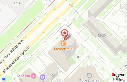 Пиццерия L`amore Mio на Московском проспекте на карте