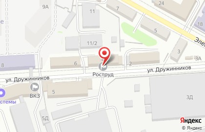 Центр занятости населения г. Воронежа в Коминтерновском районе на карте