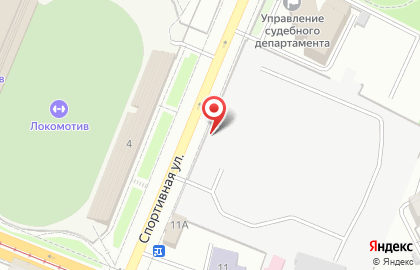 Суши-бар KF в Железнодорожном районе на карте