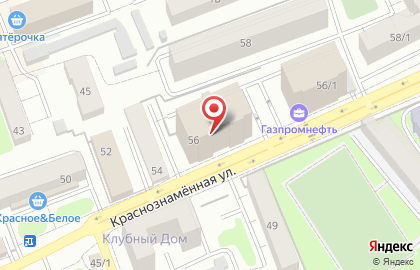 Компания Дом.ru на Краснознаменной улице на карте