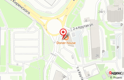 Кафе быстрого питания Doner House в Октябрьском районе на карте