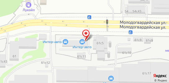 Автотехцентр ТГК-Авто на Молодогвардейской улице на карте
