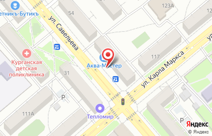 Магазин Лето на улице Савельева на карте