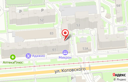 Ветеринарная клиника ИнТерра в Ленинском районе на карте