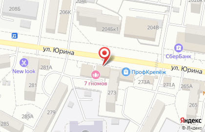 “ГЛАВКОМ” центр недвижимости на улице Юрина на карте