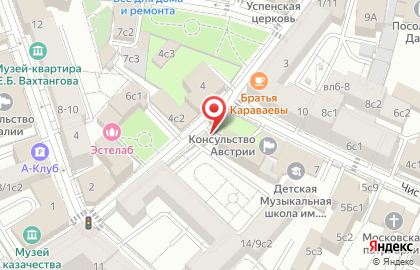 Продуктовый магазин в Москве на карте