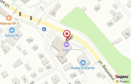 Хостел Svet на карте