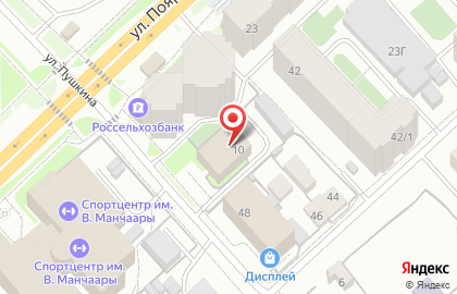 Росгосстрах-Банк на улице Пушкина на карте