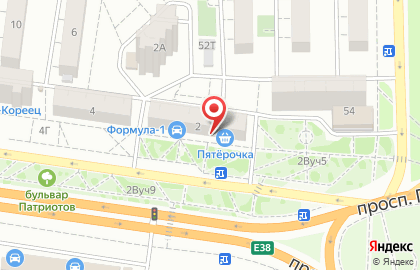 Магазин Фенко на проспекте Патриотов на карте