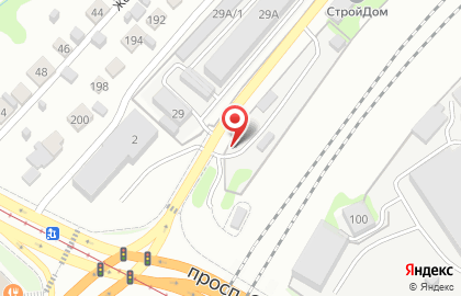 Торговая компания Стройдом в Железнодорожном районе на карте