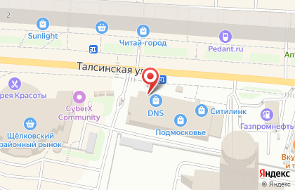 Банкомат Возрождение на Талсинской улице в Щёлково на карте