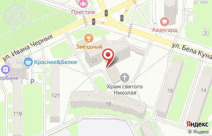 Магазин разливных напитков Кега на улице Ивана Черных на карте
