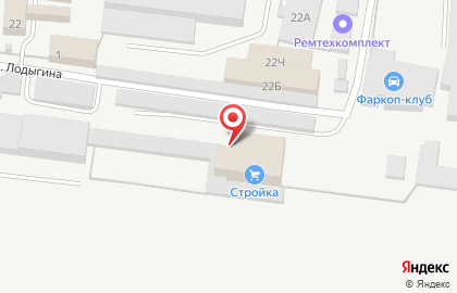 Магазин-склад строительных и отделочных материалов Стройка на карте