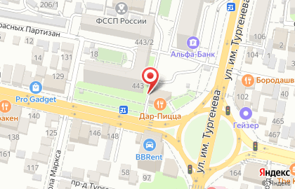 Жар-пицца на улице Красных Партизан на карте