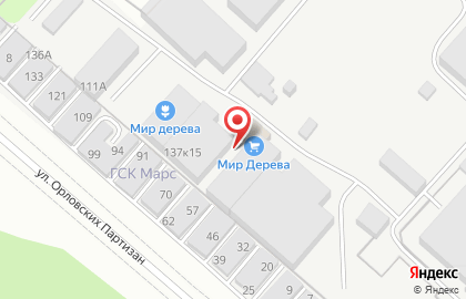 Магазин межкомнатных дверей в Орле на карте