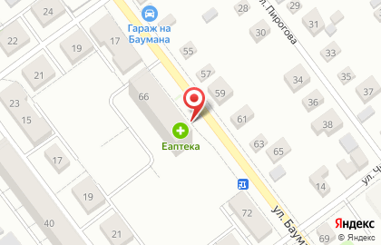Eаптека на улице Баумана на карте