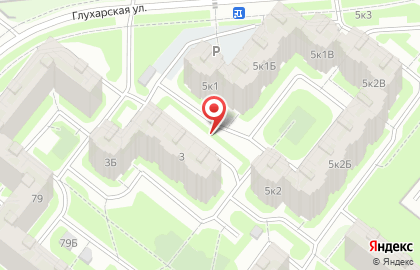 Ип Сафронова на Глухарской улице на карте