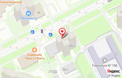 Общежитие, СПГУТД на проспекте Ударников на карте
