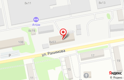 Апрель на улице Рахимова на карте
