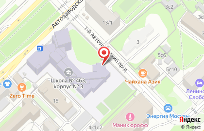 Школа №463 им. героя Советского Союза Д.Н. Медведева с дошкольным отделением на метро Автозаводская на карте