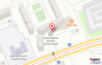 Спортивная школа Тагилстрой на улице Космонавтов на карте
