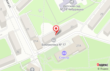 Библиотека №17 в Советском районе на карте