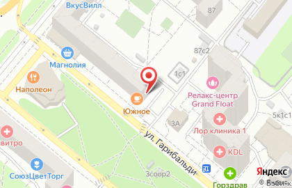 Ресторан Южное на Ленинском проспекте на карте