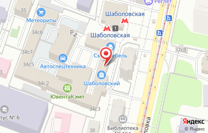 Кирпичный Клуб на улице Шаболовка на карте