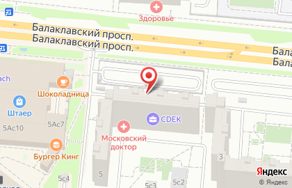 EХ на улице Балаклавский на карте