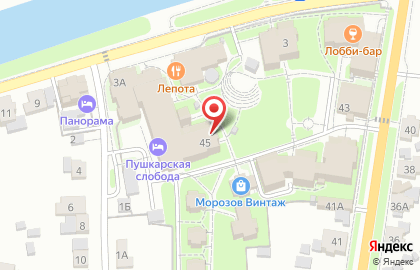 Пушкарская слобода на карте