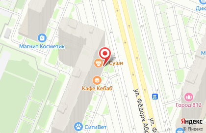 Булочные Ф. Вольчека в Выборгском районе на карте