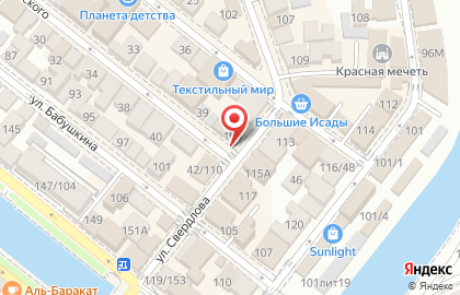 Магазин Мир сладостей на улице Свердлова на карте
