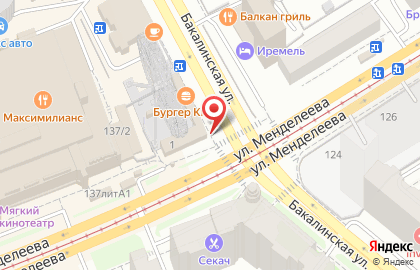 Магазин-пекарня Хлебница на улице Менделеева на карте
