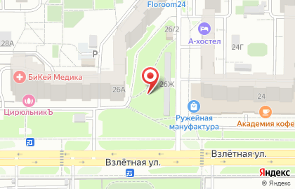 Ремонтная мастерская Абаюд на Взлётной улице на карте