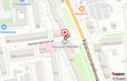 Аптека Верафарм на Краснознамённой улице на карте