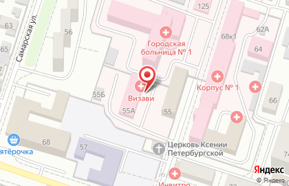Медицинский центр Визави на Октябрьской улице на карте
