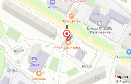 Магазин ивановского трикотажа на 1-й Новокузьминской улице на карте