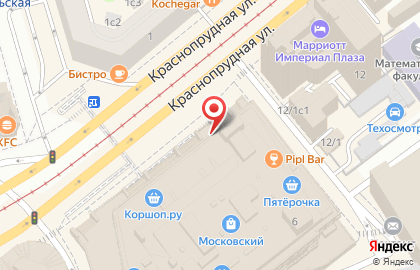 Универмаг Московский на Комсомольской на карте