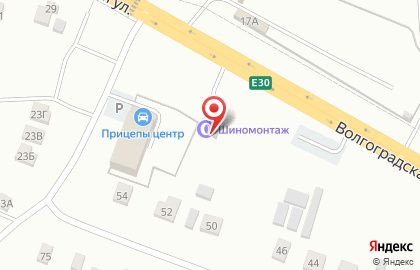 Шиномонтажная мастерская для легковых и грузовых автомобилей на Волгоградской улице на карте